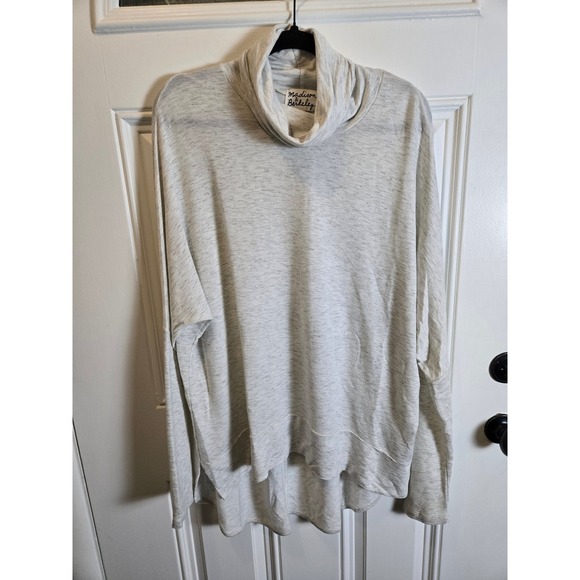Madison & Berkeley Tops - Madison & Berkeley Women XL Gray Heather Cowl Neck Pullover Oversized Top
